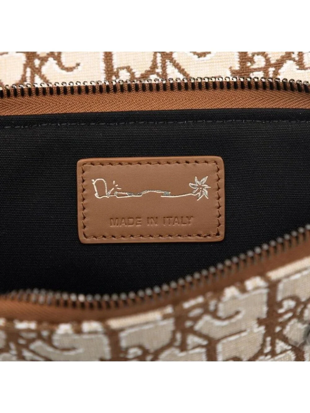 Dior Cactus Jack Travis Scott Saddle Arm Pouch Beige Brown Canvas Leather